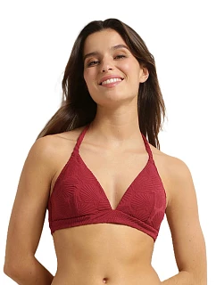 Dámske plavky DIM SWIMWEAR SHELL TRIANGLE BRA - DIM - tmavo červená