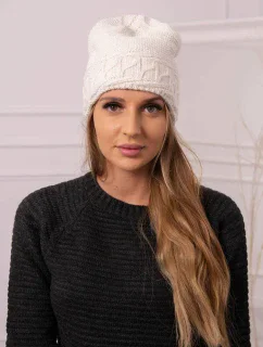 Dámska čiapka Aniela K338 ecru