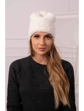 Dámska čiapka Aniela K338 ecru