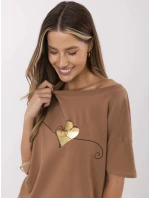 Tričko CLM TS 1017.03 svetlohnedé