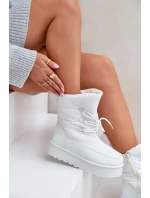 Snežnice na platforme so zipsom Big Star OO274886 White Snežnice na platforme so zipsom Big Star OO274886 White