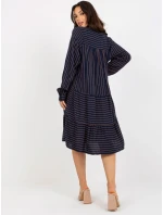 Šaty D73771M30361A2 tmavo modré