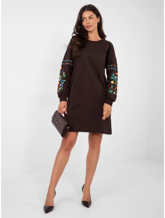 Šaty RV SK 8979.94P tmavohnedé
