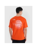 Pánske tričko oversize s potlačou 4F 4FRSS25TTSHM2652-70S pánske