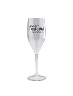 Personalizovaná nerozbitná pohár na prosecco – ... lebo [doplň si sám] nie je žiadna sranda ...