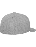 Flexfit 6210/6210T 6-panelová čiapka Premium 210 Fitted 55.6210, melírovaná sivá
