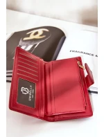Portfel Damski Z Eko Skóry Czerwony Kalinessa