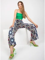 DHJ SP 13587 nohavice.66P čierna a modrá DHJ SP 13587 nohavice.66P čierna a modrá