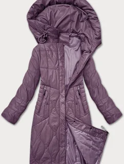 Fialová dámska prechodná prešívaná bunda S'West (B8302-71)
