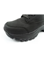 Lee Cooper dámske športové topánky zimné trekkingové zateplené čierne dámske šnurovacie topánky