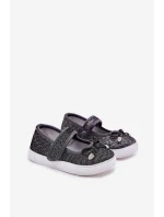 Dziecięce Balerinki Z Kokardką Czarne Amirinas