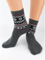 Noviti SW010 Vlnené ponožky so vzorom 36-41