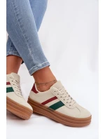 Dámské tenisky na platformě Béžové Janivelle