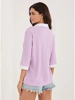Blúzka LK BZ 510218.02 svetlo fialová
