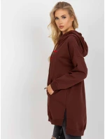 Mikina VI BL 335.25X tmavo hnedá