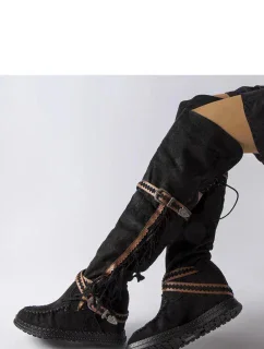 Čižmy na klinovom podpätku model 205788 Solea