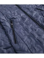 Svetlo modrá dámska bunda s ozdobnými vsadkami (MM50)