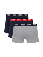 Pánske boxerky Puma, balenie po 3 kusoch, tmavomodré a sivé, 947130 05 Pánske boxerky Puma, balenie po 3 kusoch, tmavomodré a sivé, 947130 05