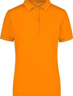 Daiber JN 568 Dámske elastické polo z džerseju 02.0568 oranžová/biela