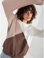 Mikina RV BL 8463.41P bielo-hnedá