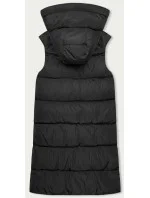 Čierna a khaki dlhá dámska obojstranná vesta (B8248-1) Čierna a khaki dlhá dámska obojstranná vesta (B8248-1)