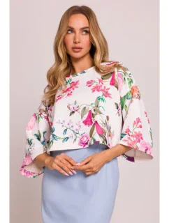 M844 Viacfarebný top s potlačou - model 2