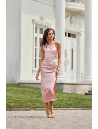 Večerné šaty SUK411 ružové - Roco Fashion