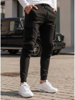 Pánske bojové nohavice čierne FashionStreet UX4164