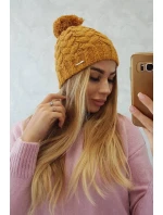 Fleecová čiapka Waleria K307 horčicová