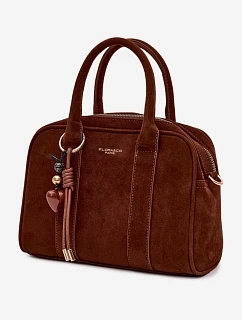 Kufříková Eko Semišová Kabelka s Přívěskem Camel Sorielle