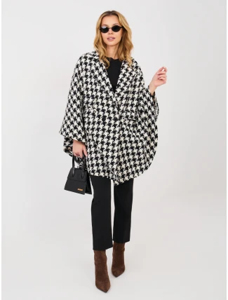 Kabát LK EN 510132.94 čiernobiely Kabát LK EN 510132.94 čiernobiely