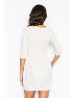 Šaty Melania M122 béžovej - Figl