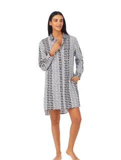 Dámska nočná košeľa YI2322669 103 biela s potlačou - DKNY