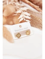 Náušnice ze nerezové oceli zlaté