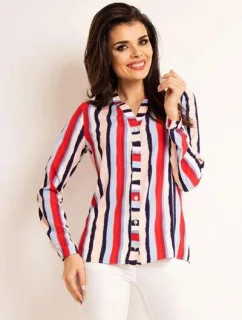 Dámska košeľa A 170 Lila Stripes - Awama