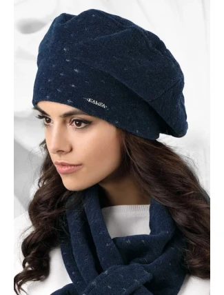 Dámsky baret model 163229 tmavomodrý - Kamea