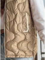 Dámska prechodná prešívaná vesta VESOLITA camel FashionStreet TY4878