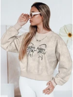 Dámska krátka nadrozmerná mikina s motívom kravaty DENVIS svetlo sivá FashionStreet BY1424 Dámska krátka nadrozmerná mikina s motívom kravaty DENVIS svetlo sivá FashionStreet BY1424