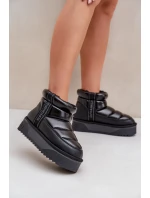 Niskie Śniegowce Na Grubej Podeszwie D.Franklin DFSH371011 Czarne