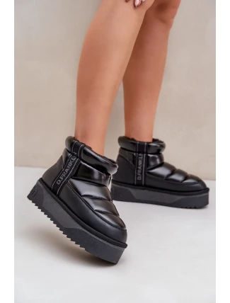 Niskie Śniegowce Na Grubej Podeszwie D.Franklin DFSH371011 Czarne