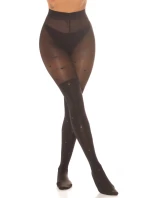 Dámske sexy pančuchy "Hearts" SH6718 čierne - In-StyleFashion