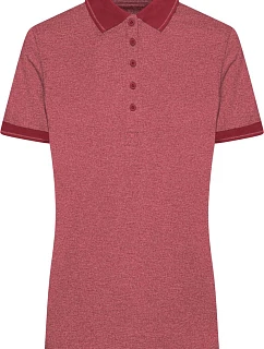 Daiber JN 705 Dámske melírované polo tričko z džerseju 02.0705 wine melange/wine