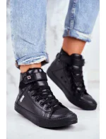 Zateplené kožené tenisky BIG STAR Black