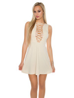 Sexy KouCla minidress with front&back lacing