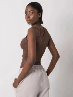 Dámsky top TK RP TP 333435.19P tmavo hnedý Dámsky top TK RP TP 333435.19P tmavo hnedý
