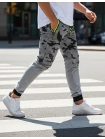 Pánske svetlosivé nohavice moro FashionStreet UX3625