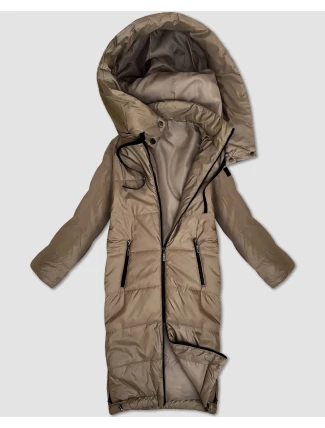 Dámska dlhá ľahko zateplená bunda S'West beige (B8510-12) Dámska dlhá ľahko zateplená bunda S'West beige (B8510-12)