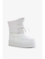 Snežnice na platforme so zipsom Big Star OO274886 White Snežnice na platforme so zipsom Big Star OO274886 White