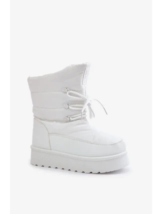 Snežnice na platforme so zipsom Big Star OO274886 White Snežnice na platforme so zipsom Big Star OO274886 White