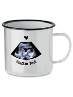 Personalizovaný retro plechový pohár s ultrazvukom Personalizovaný retro plechový pohár s ultrazvukom